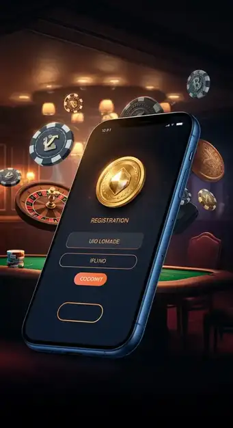 Interface des Cocoa Casino Registrierungsformulars auf einem Desktop-Bildschirm mit hervorgehobenen Eingabefeldern für persönliche Daten und dem Casino-Logo, um eine sichere Kontoeröffnung zu illustrieren.